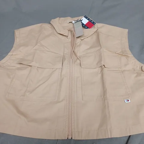 TOMMY JEANS TAWNY SAND WORKWEAR SHIRT - LARGE