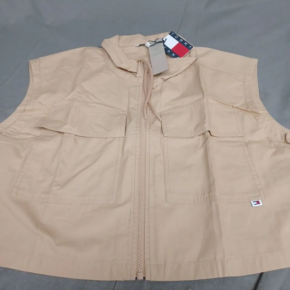 TOMMY JEANS TAWNY SAND WORKWEAR SHIRT - LARGE