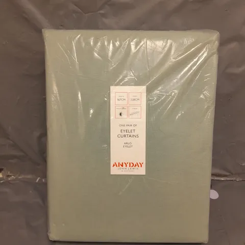 SEALED JOHN LEWIS ANYDAY EYELET CURTAINS - ARLO EYELET - 167 X 228
