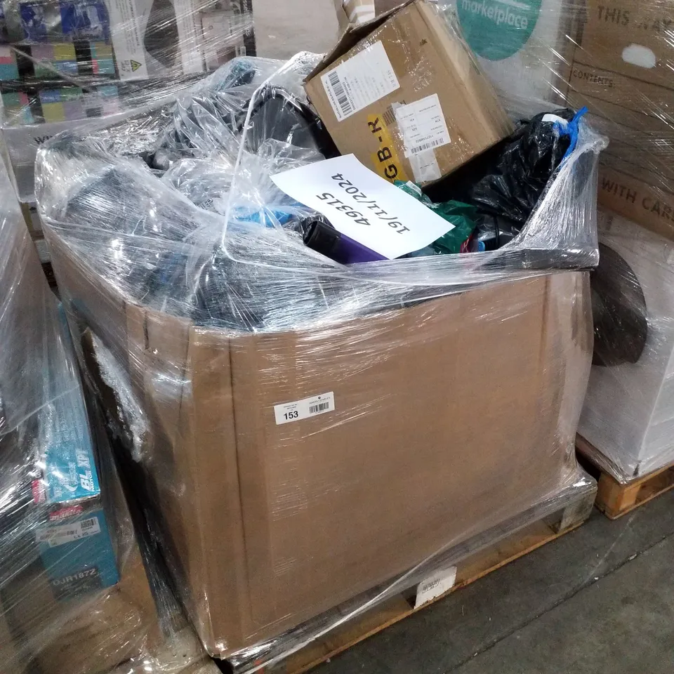 PALLET OF APPROXIMATELY 23 UNPROCESSED RAW RETURN HOUSEHOLD AND ELECTRICAL GOODS TO INCLUDE;