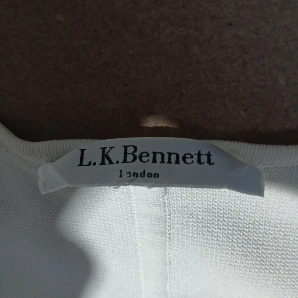 LK BENNETT WHITE TAILORED JACKET, LONDON