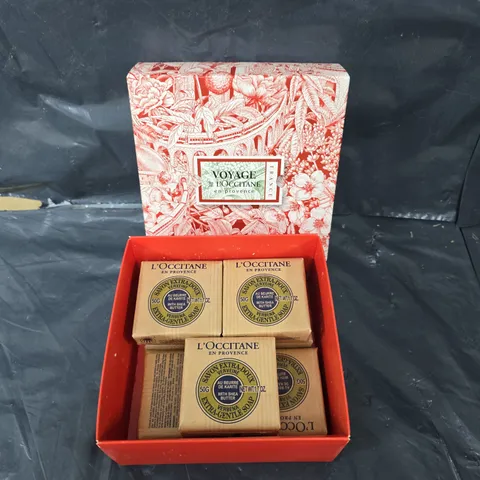 BOXED VOYAGE DE L'OCCITANE EXTRA GENTLE MILK SOAP SET