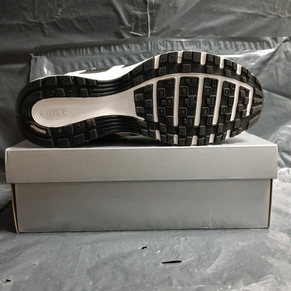 BOXED PAIR OF NIKE P-6000 TRAINERS IN WHITE/CREAM/BLACK SIZE UK 11