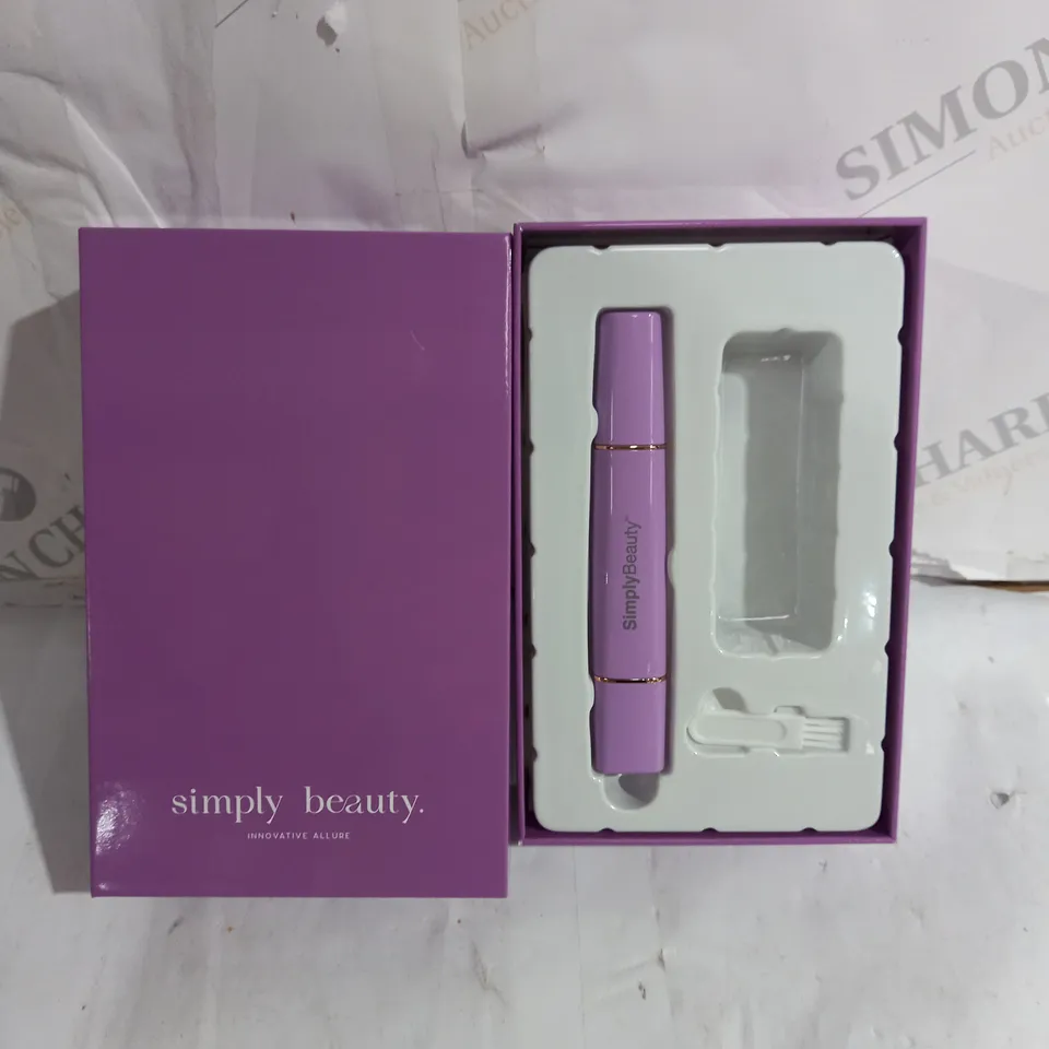 BOXED BEAUTY 2 IN 1 SUPER SMOOTH FACE & BROWS HAIR REMOVER, PURPLE