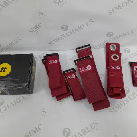 BOXED WRAP IT HEAVY DUTY STORAGE STRAPS - RED