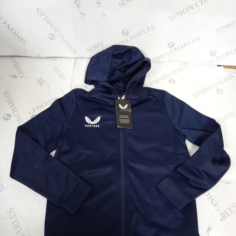CASTORE ZIPPED NAVY JACKET WITH HOOD SIZE UNSPECIFIED