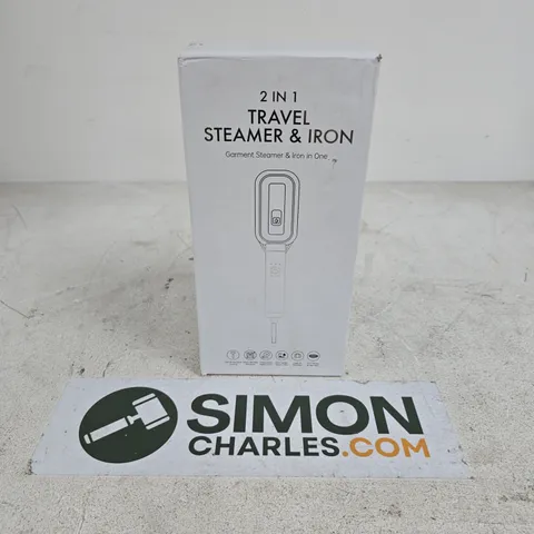 BOXED 2IN1 TRAVEL STEAMER & IRON