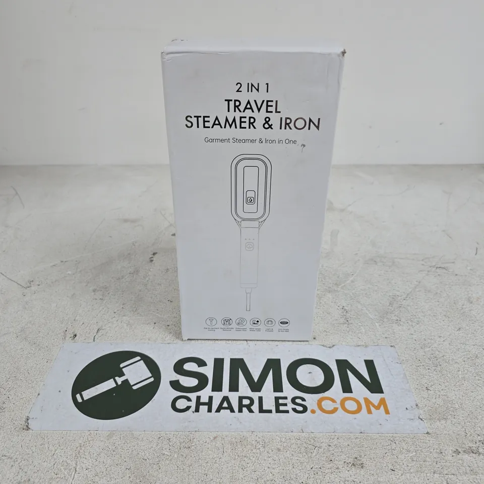 BOXED 2IN1 TRAVEL STEAMER & IRON