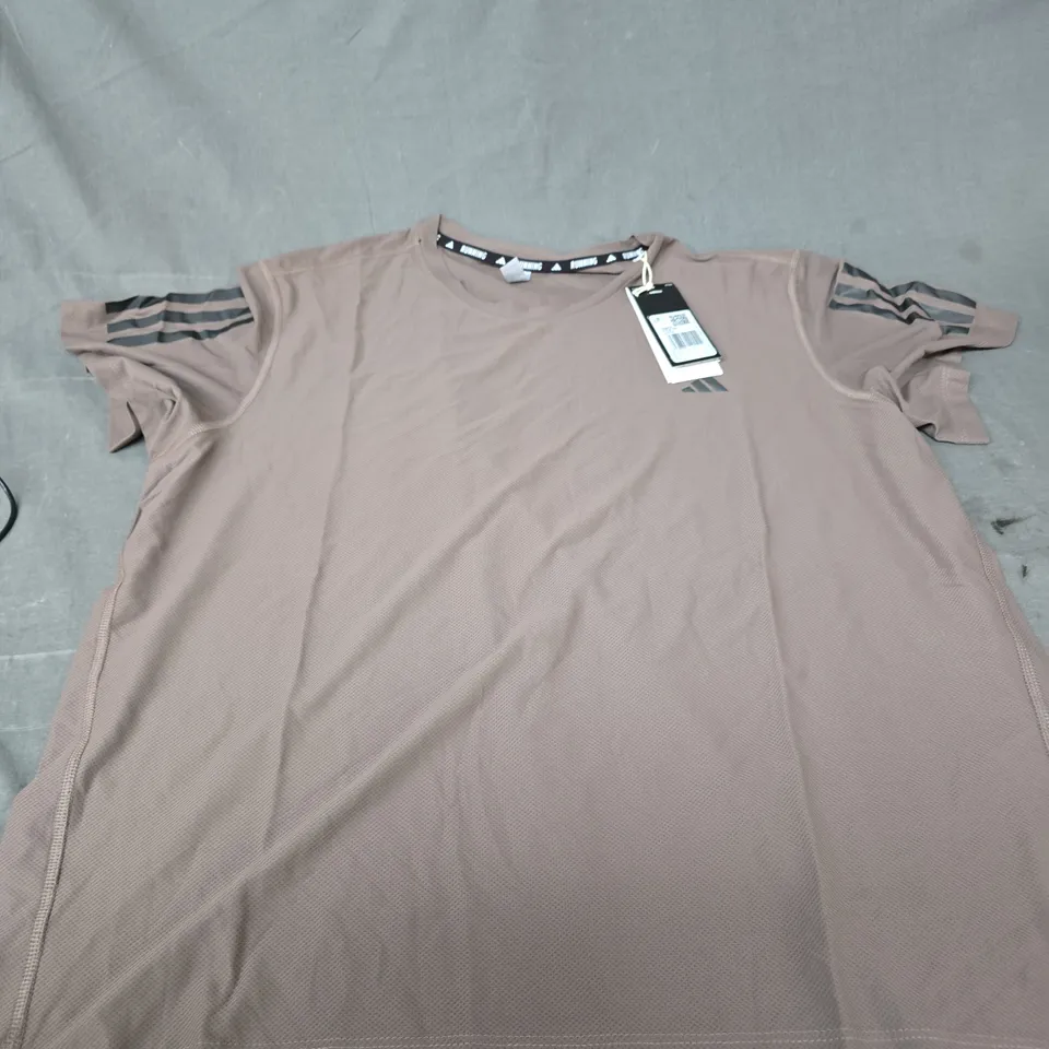 ADIDAS RUNNING T-SHIRT – TAUPE SIZE XL