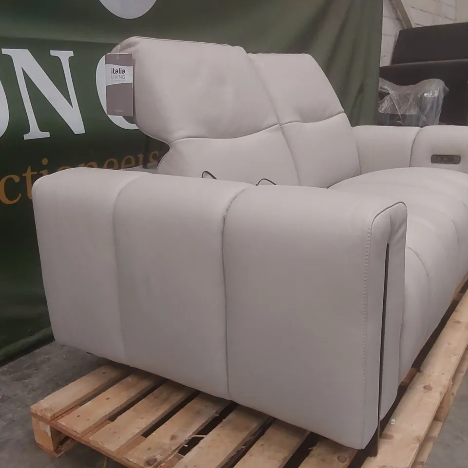 QUALITY DESIGNER ITALIAN MADE LEATHER UPHOLSTERED GIORGIO LOVESEAT