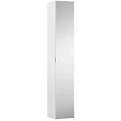 BOXED LAUFEN SPACE TALL CABINET WITH MIRRORED FRONT, LEFT OR RIGHT HINGED, 4 SHELVES