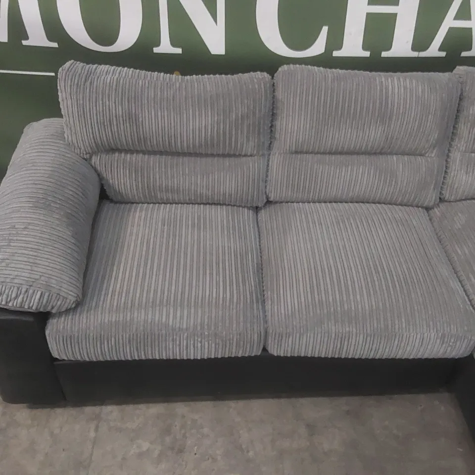 QUALITY DESIGNER ARMSTRONG CORNER GROUP SOFA - GREY