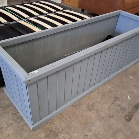BARROS OUTDOOR WOOD PLANTER BOX NEW HOUSE BEAUTY AND HOPE RAISED GARDEN BED 47.6×152.4×47.6CM - GREY