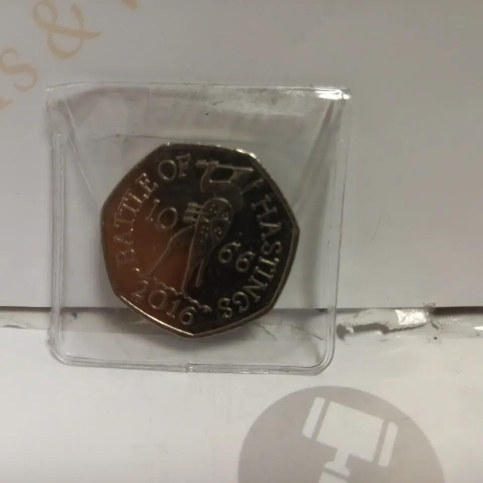 1066 BATTLE OF HASTINGS COMMEMORATIVE 50P COIN