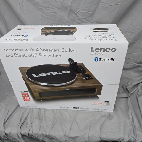LENCO LS-410WA TURNTABLE WITH BUILT-IN SPEAKERS AND BLUETOOTH – BOXED