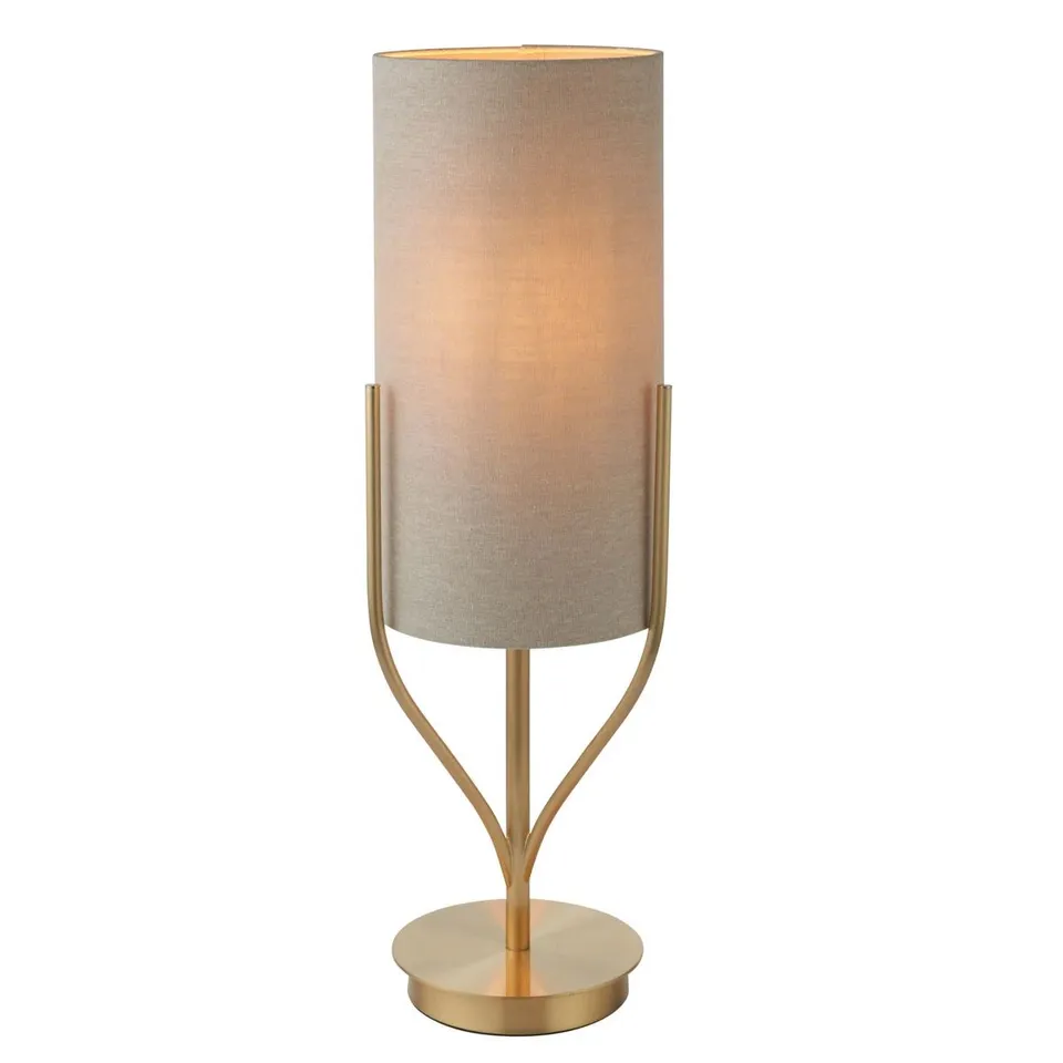 BOXED BRANTNER 60CM GOLD TABLE LAMP 