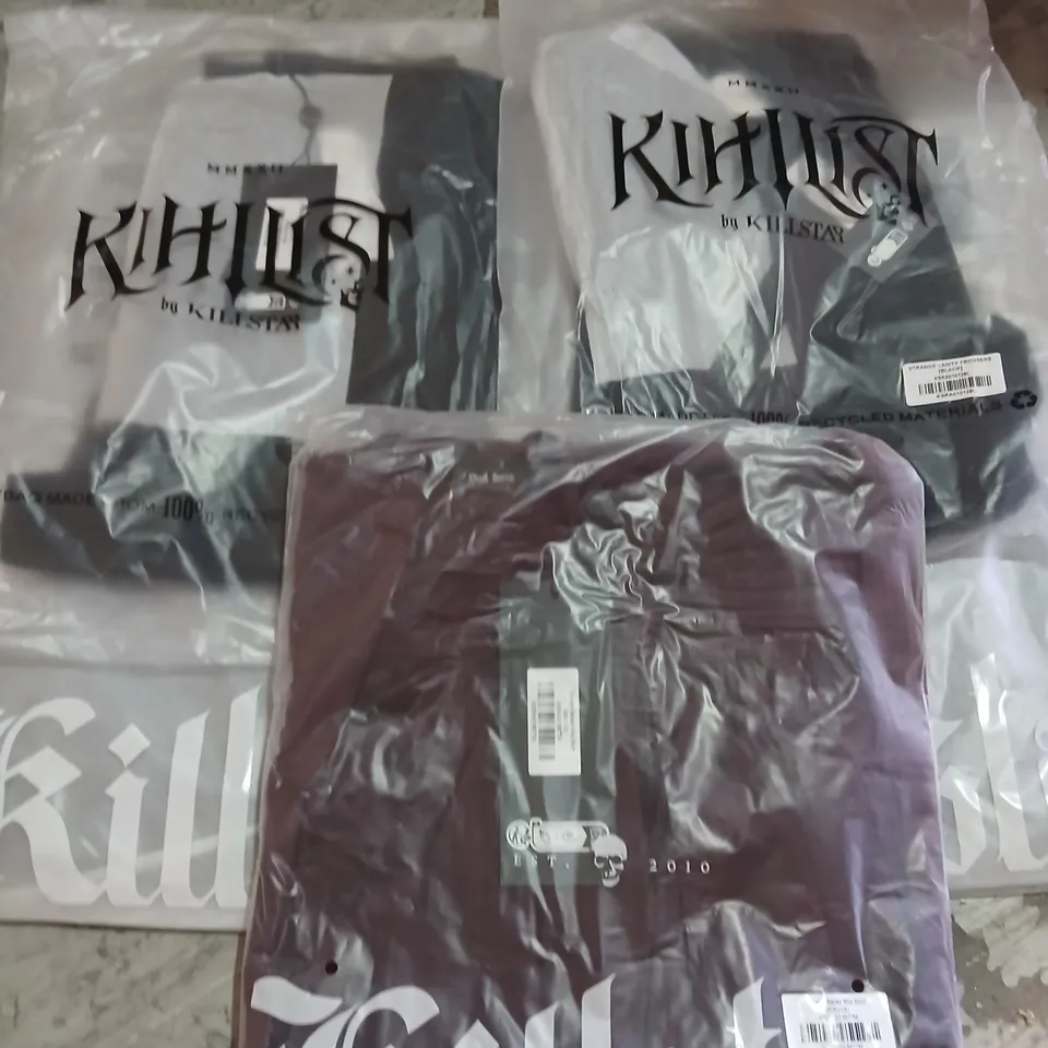 APPROXIMATELY 28 ITEMS OF ASSORTED BRAND NEW KILLSTAR CLOTHING TO INCLUDE; VIOLETS BALLAD MIDI SKIRT, STRANGE VARIETY TROUSERS AND DEATHS DARLING SKIRT