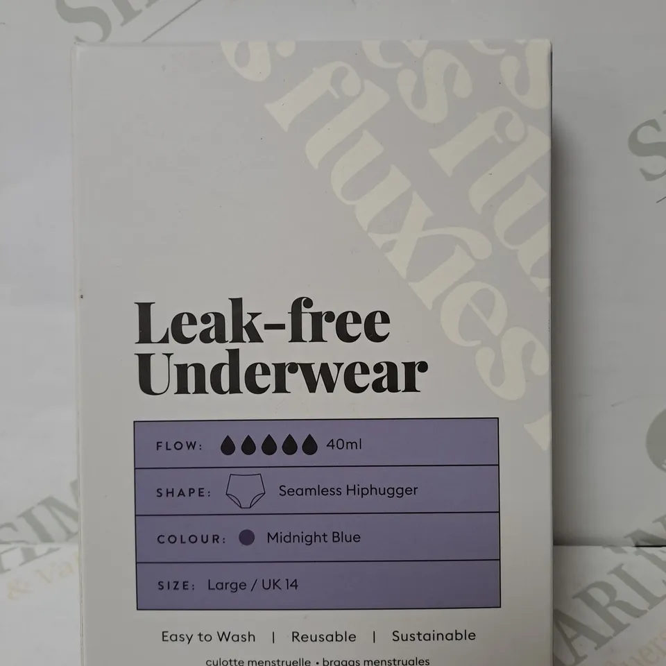 BOXED LEAK-FREE UNDERWEAR HIPHUGGER MIDNIGHT BLUE