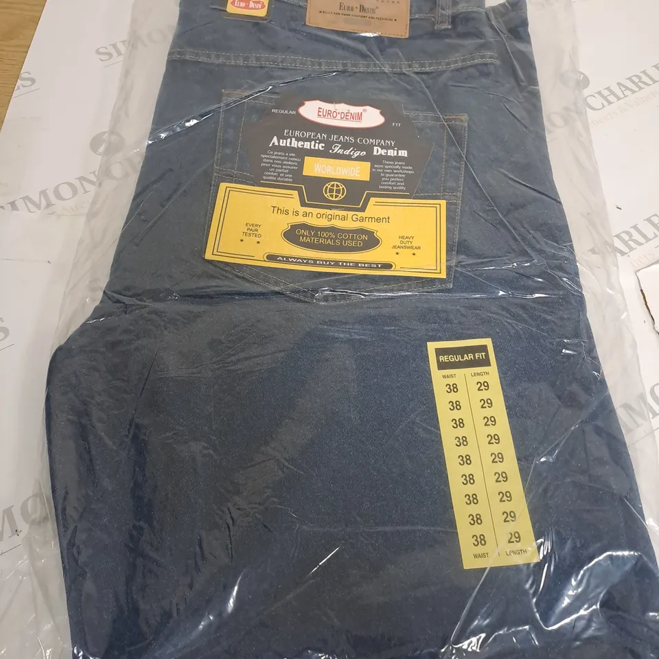 EURO DENIM JEANS SIZE 38/29 