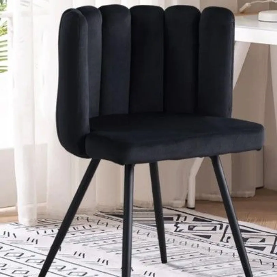 BOXED MARKLAND PINK VELVET DINING CHAIR