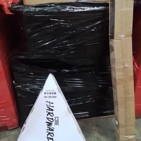 PALLET OF ASSORTED HOUSEHOLD GOODS AND PRODUCTS TO INCLUDE;CHRISTMAS TREE,SCOOTER BAR