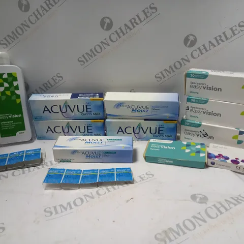 LOT OF HOUSEHOLD ITEMS TO INCLUDE ACUVUE OASYS MAX, ETC