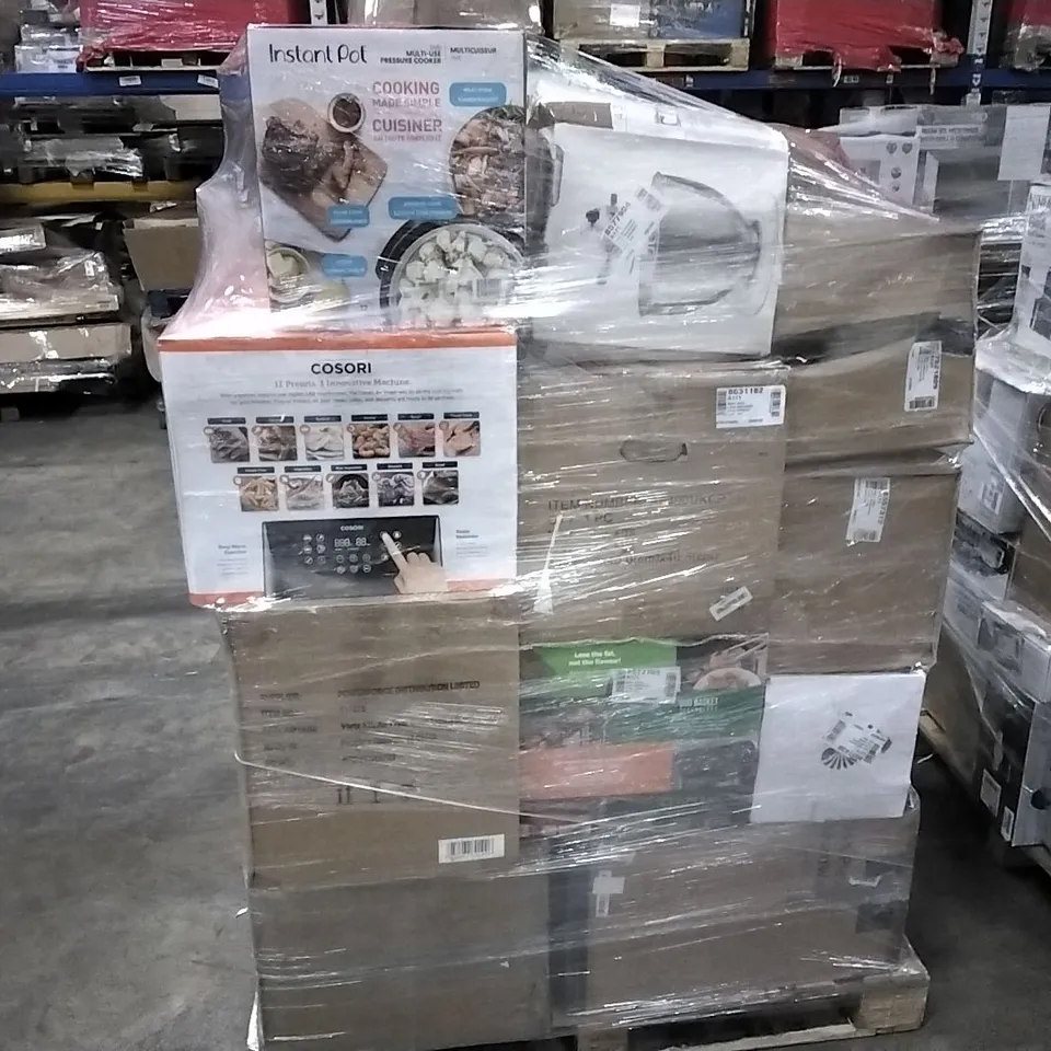 PALLET OF APPROXIMATELY 27 UNPROCESSED RAW RETURN HOUSEHOLD AND ELECTRICAL GOODS TO INCLUDE;