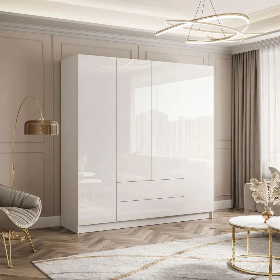 BOXED 4D2SZ TILTING WARDROBE (6 BOXES)