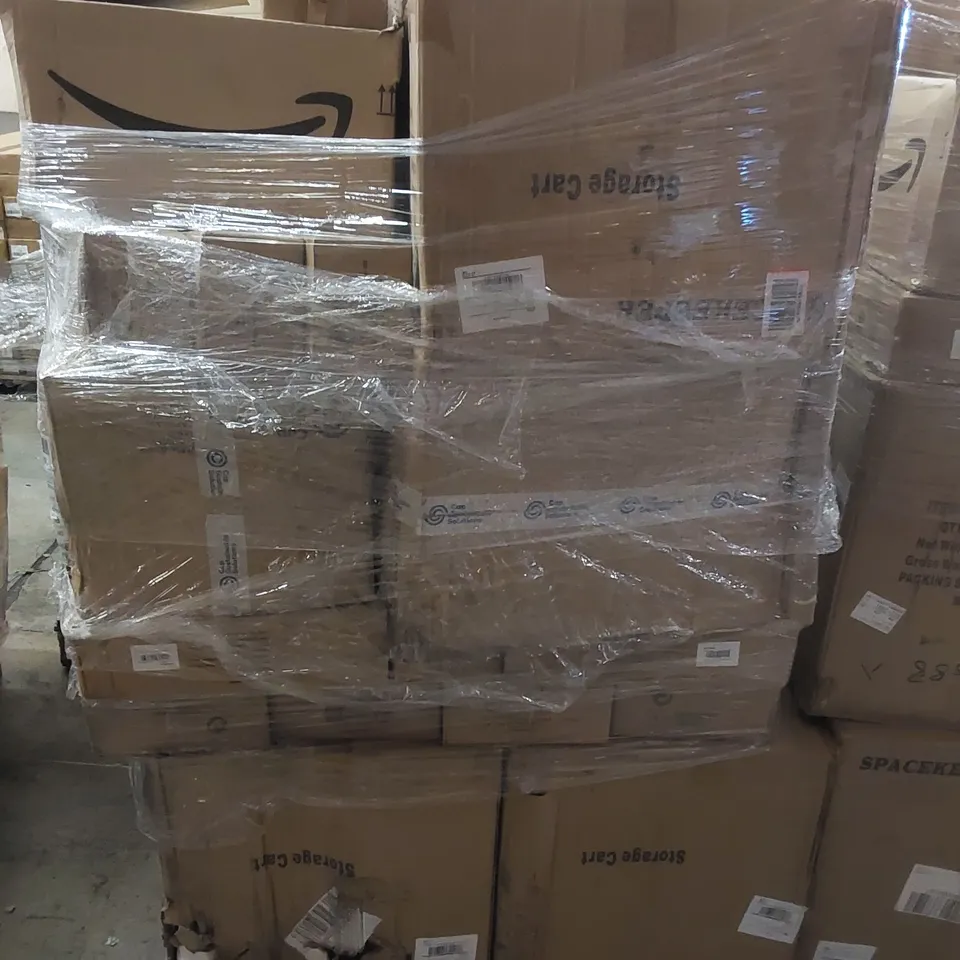 PALLET CONTAINING LARGE QUANTITY OF BOXED 3/4 TIER STORAGE CARTS