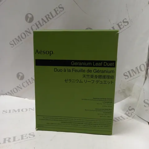BOXED AESOP GERANIUM LEAF DUET 500ML