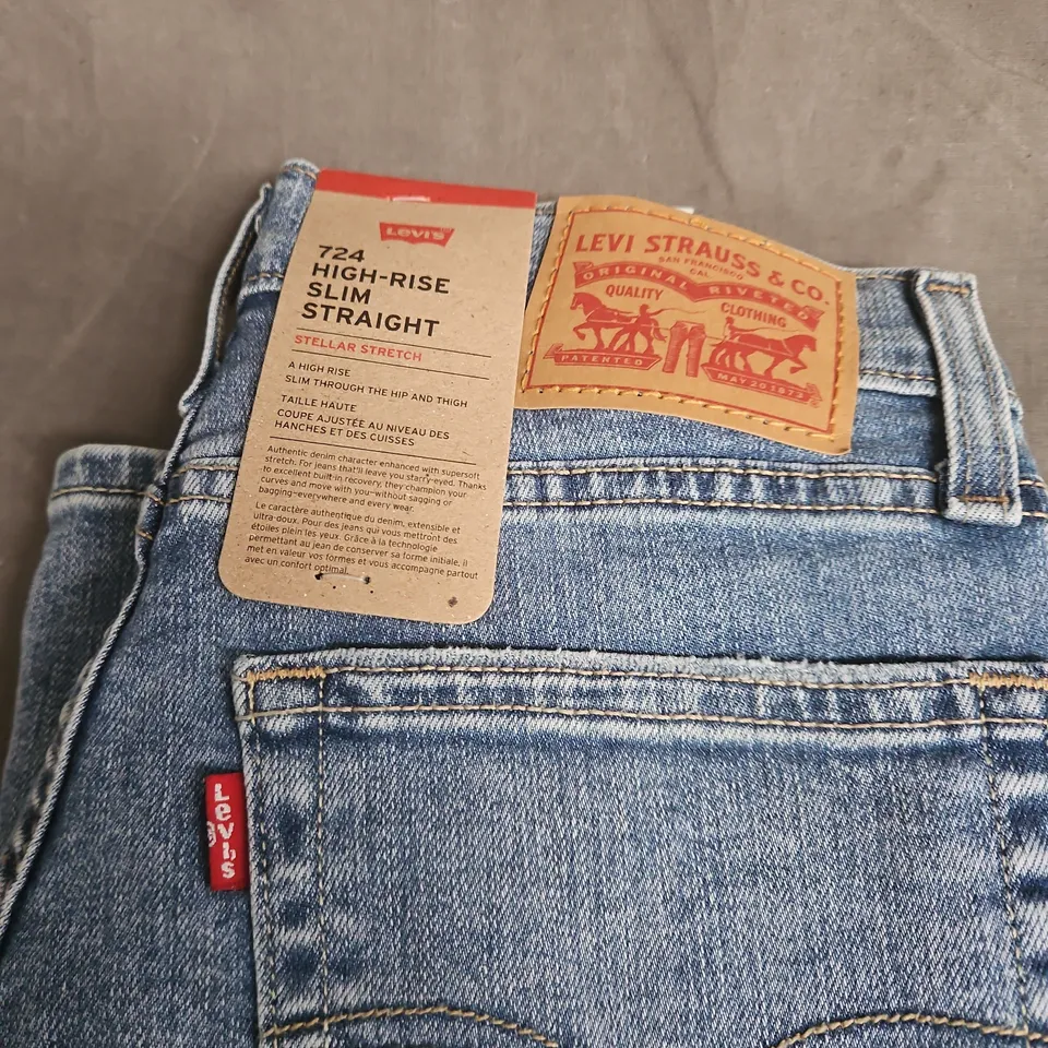 LEVI'S 724 HIGH-RISE SLIM STRAIGHT JEANS – STELLAR STRETCH (WOMAN) - SIZE UNSPECIFIED