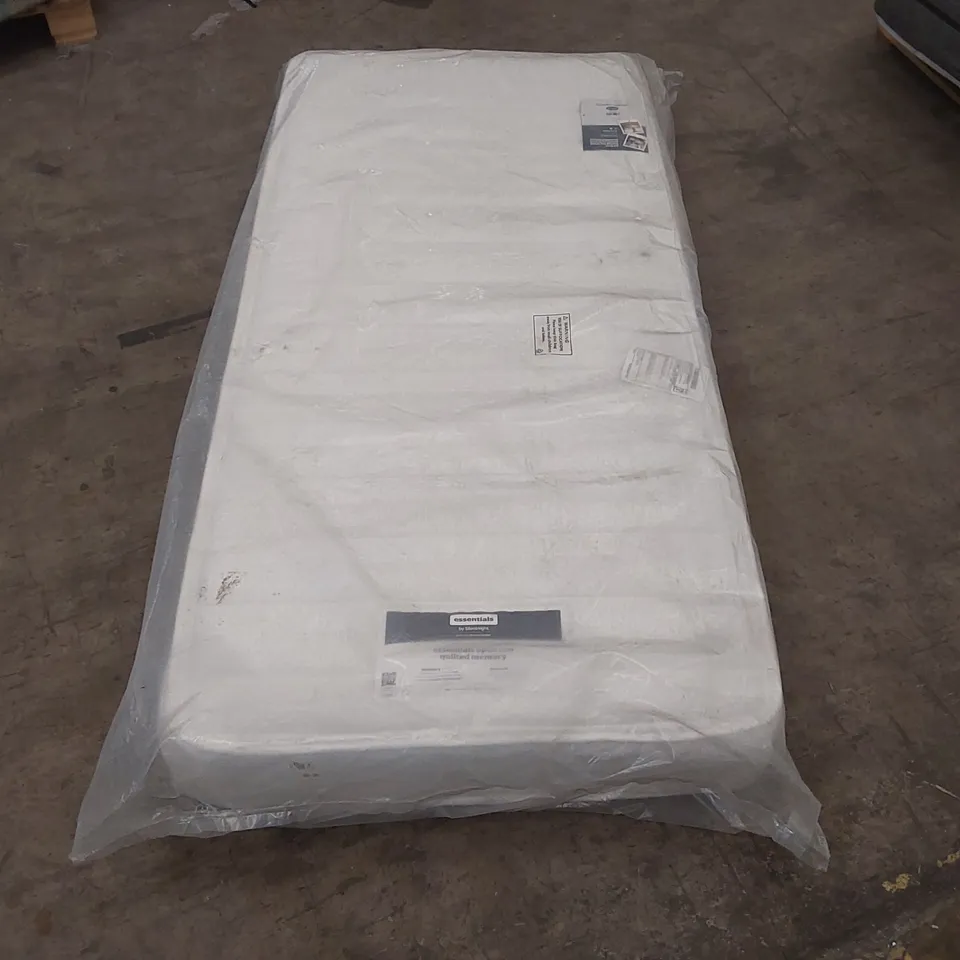 QUALITY BAGGED SILENTNIGHT ESSENTIALS OPEN COIL QUILTED MEMORY MATTRESS - 90CM SINGLE