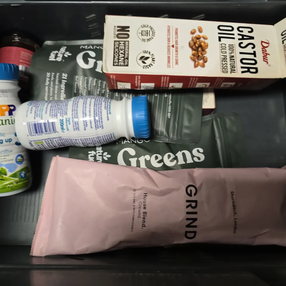 APPROXIMATELY 10 ASSORTED FOOD & DRINK ITEMS TO INCLUDE - DIET COKE  , HILLTOP BLOSSOM HONEY , FERRERO ROCHER ETC