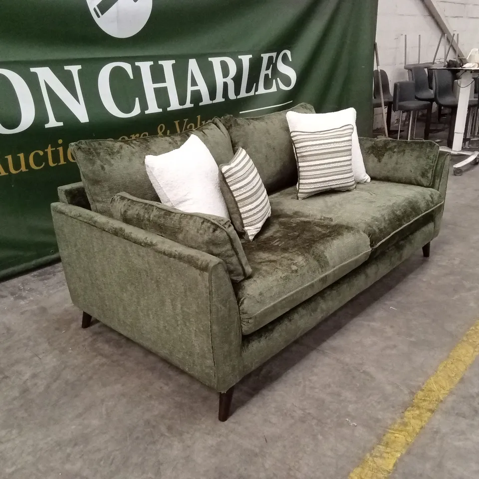 SANREMO 3 SEATER SOFA - OLIVE GREEN RRP £1349