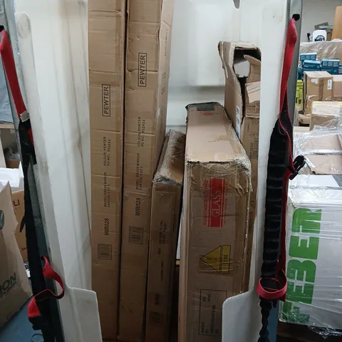 APPROXIMATELY 5 HOUSEHOLD ITEMS TO INCLUDE MIRRORS AND A SIDEBOARD