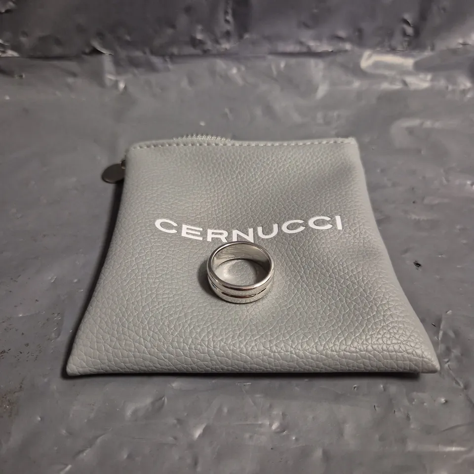 BOXED CERNUCCI STERLING SILVER RING 