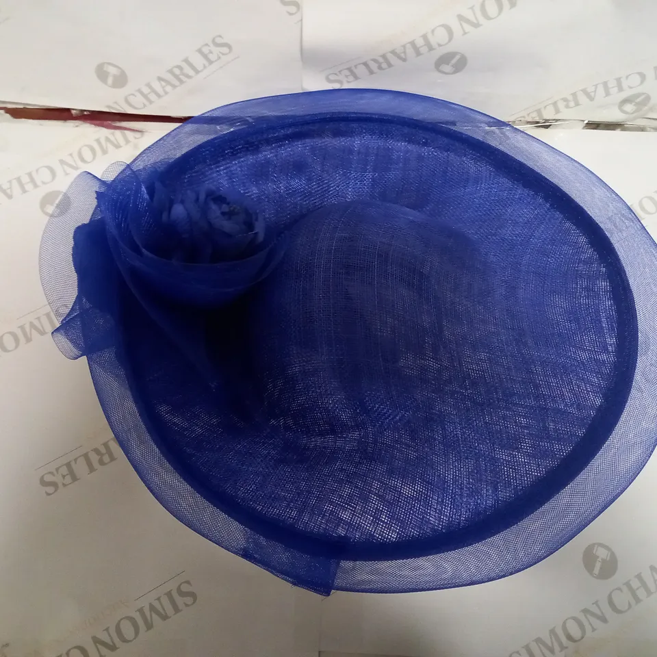 PHASE EIGHT COBALT FLORAL BRIM FASCINATOR