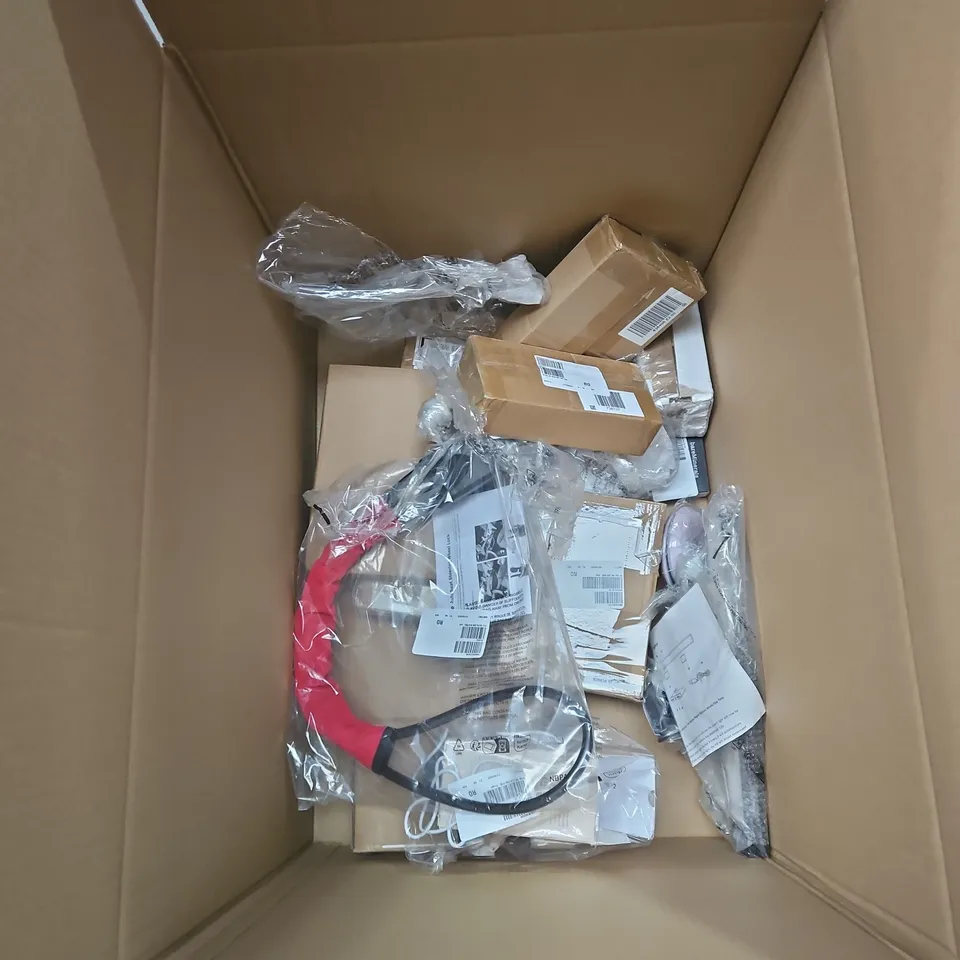 BOX OF APPROXIMATELY 12 ASSORTED HOUSEHOLD ITEMS INCLUDING TILI HAIR REMOVAL KIT AND DREAMFORM CAN OPENER