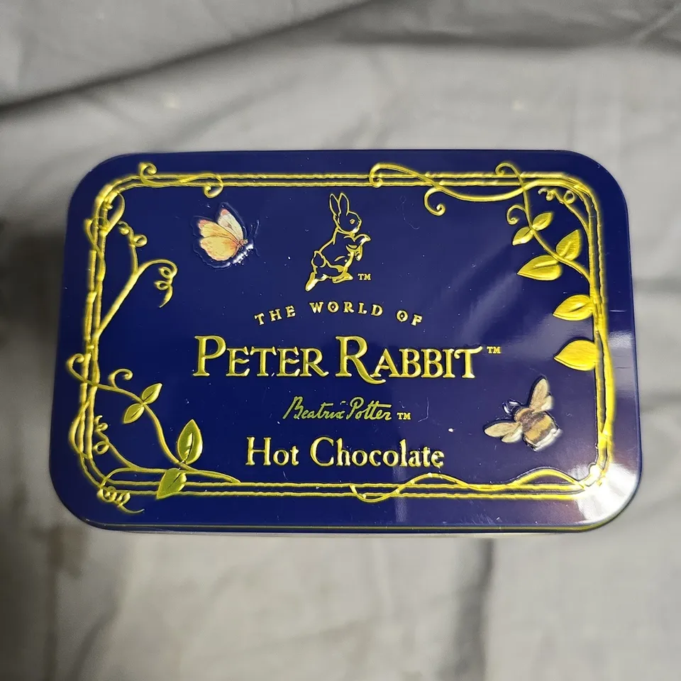 PETER RABBIT BEATRIX POTTER HOT CHOCOLATE TIN