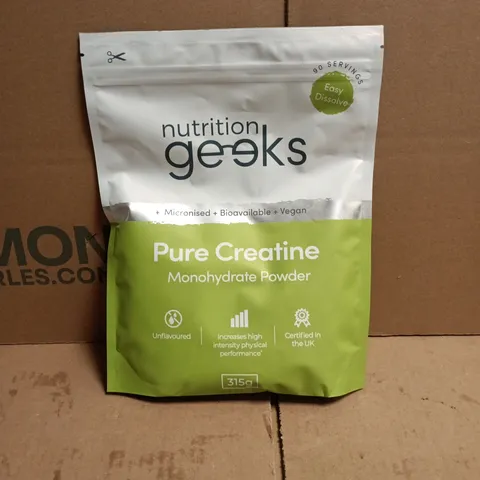 NUTRITION GEEKS PURE CREATINE MONOHYDRATE POWDER 315G