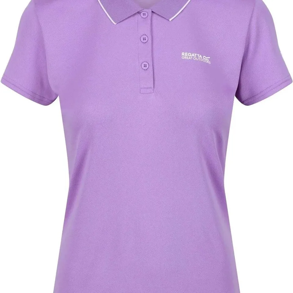 REGATTA MAVERICK V POLO SHIRT WOMEN HEATHER SIZE 8