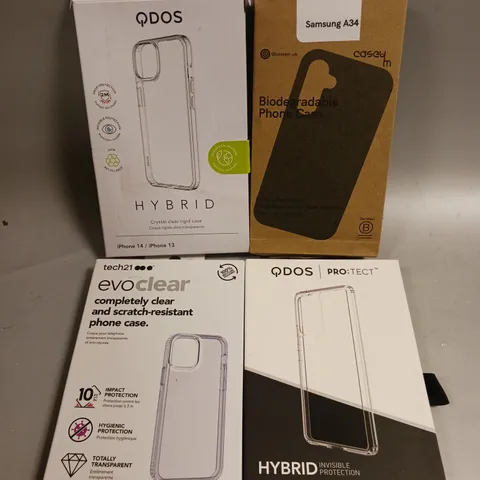 APPROXIMATELY 25 ASSORTED PROTECTIVE SMARTPHONE CASES FOR VARIOUS MODELS TO INCLUDE SAMSUNG A34, IPHONE 14, GALAXY A53 ETC