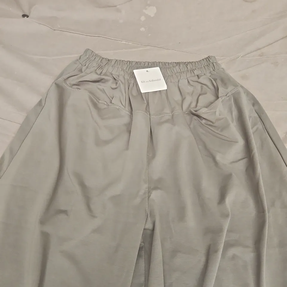 KIT & KABOODAL WIDE LEG TROUSERS CAMO GREEN ONE SIZE FITS 8-22