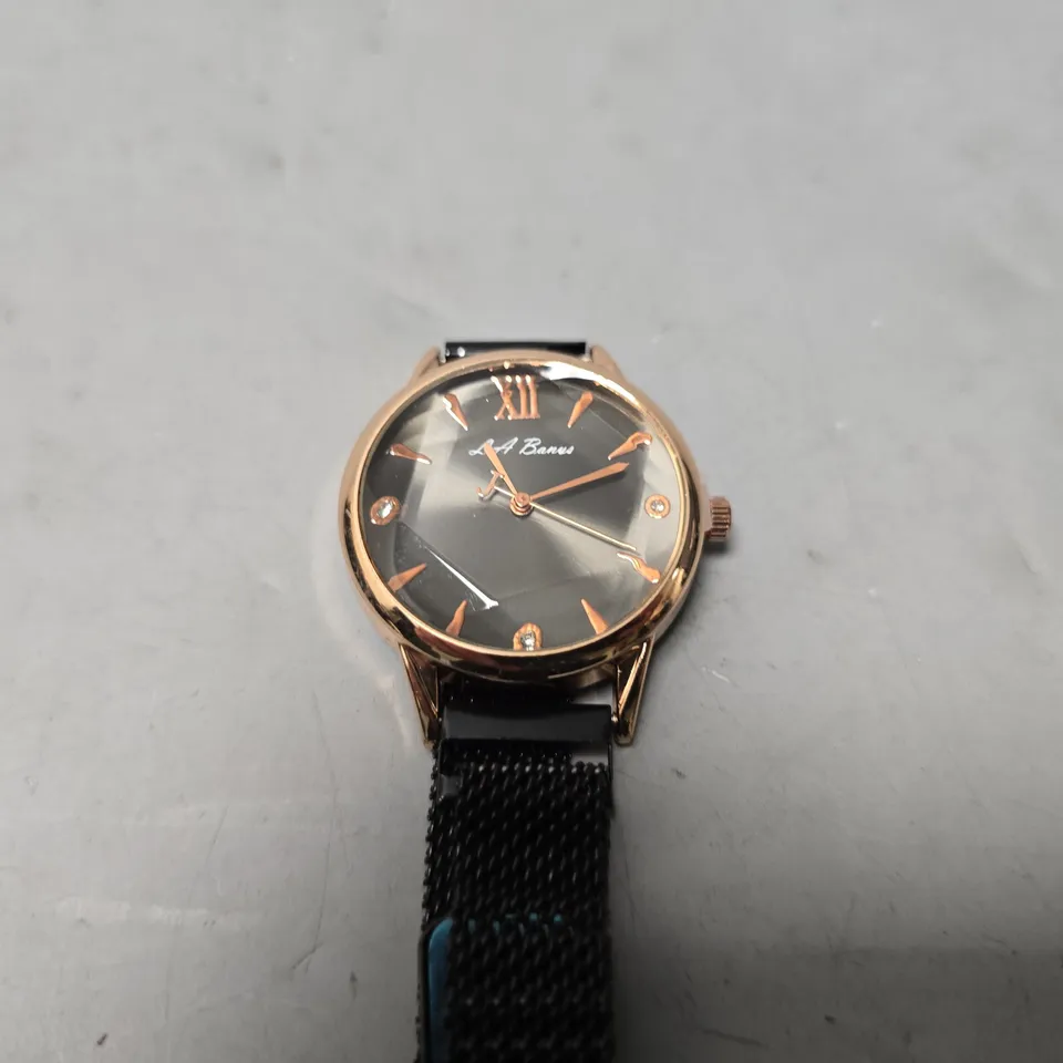 LA BANUS WATCH – 12 HOUR CLOCK - METAL STRAP WITH MAGNETIC CLASP