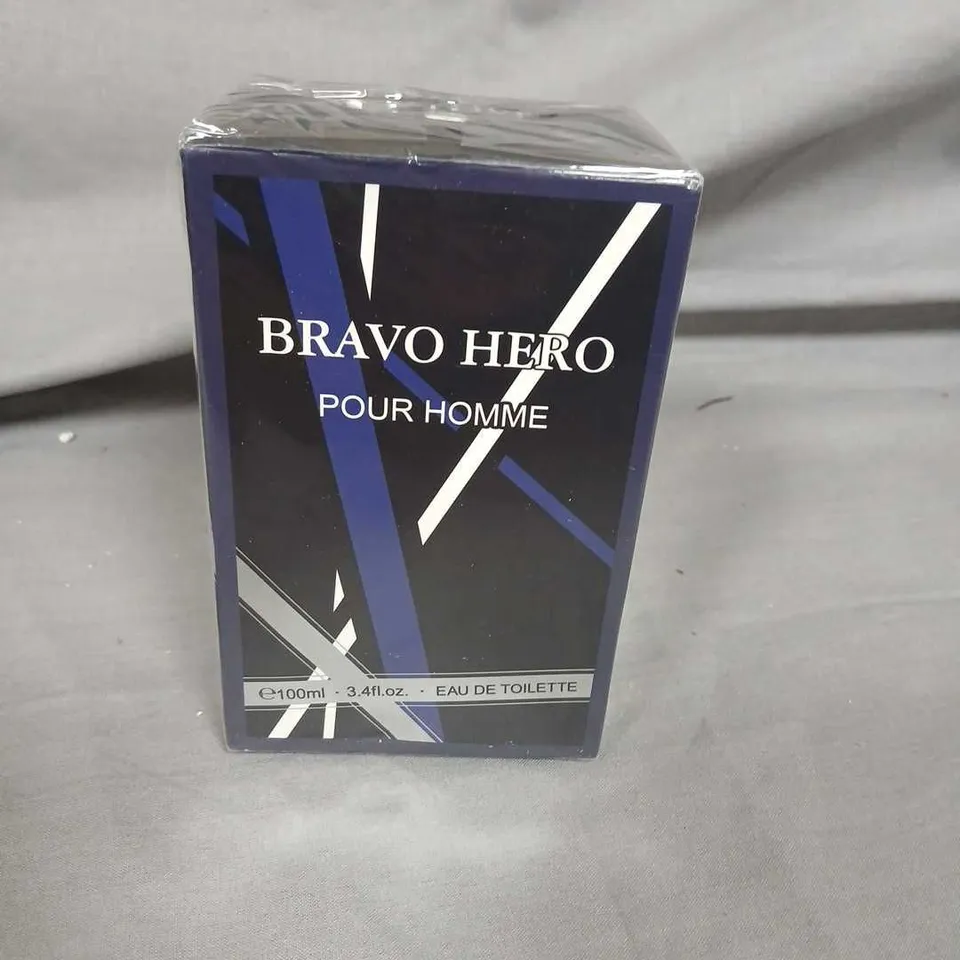 BOXED AND SEALED BRAVO HERO POUR HOMME EAY DE TOILETTE 100ML