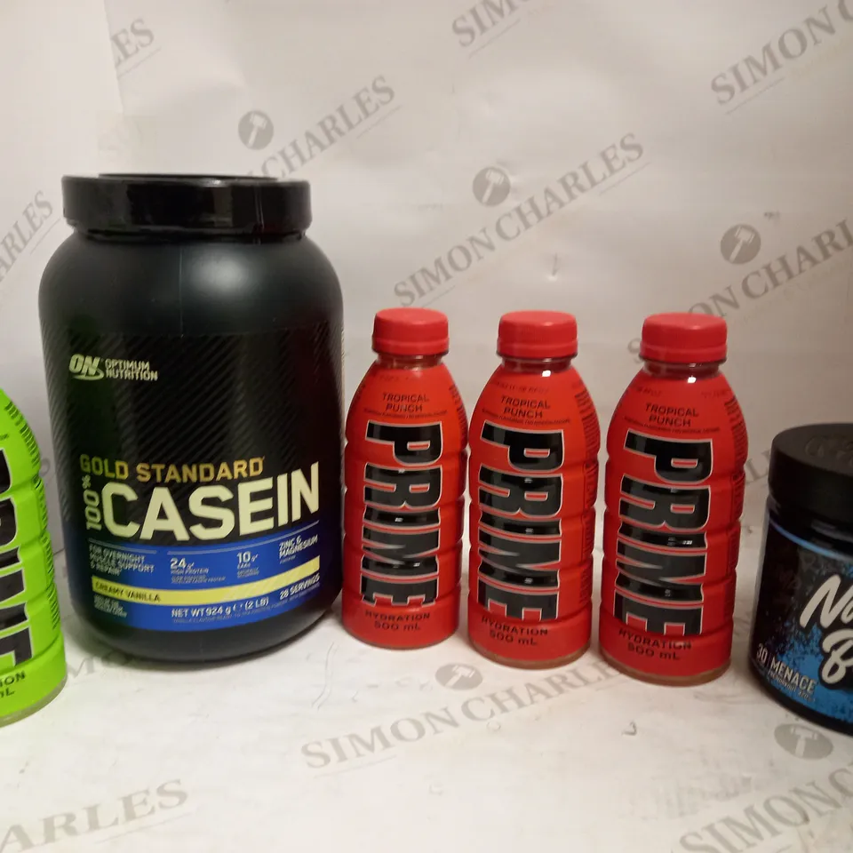 LOT OF 6 PROTEIN/SPORTS ITEMS