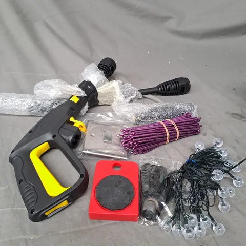 APPROXIMATELY 20 ASSORTED HOUSEHOLD PRODUCTS TO INCLUDE PRESSURE WASHER ACCESSORIES, FACEPLATE, LIGHTING ETC 