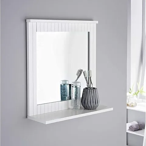 BOXED HOMME CONCEPT WHITE WALL MIRROR RACK