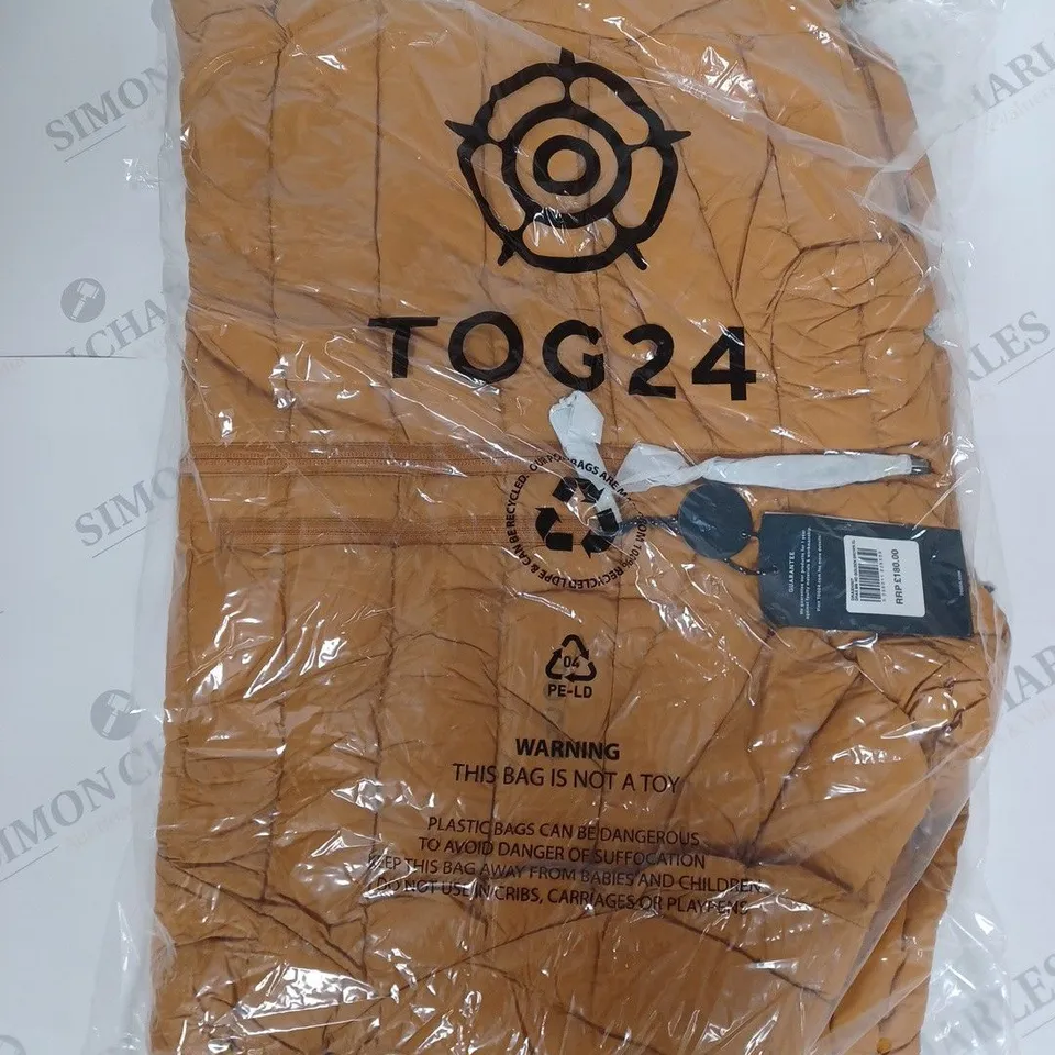 TOG 24 DRAX MOUNTAIN HOODED JACKET IN GOLDEN BROWN SIZE XL
