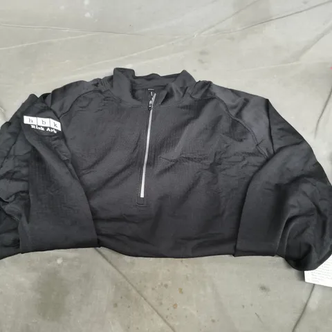 HBK HALF-ZIP PULLOVER, BLACK, XL